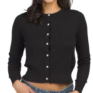 Joe’s Black Women's Cashmere Blend Button Cardigan Sweater